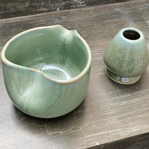 Agung Keramik Ceramic Green Chun <b>Matcha</b> Bowl <b>Tea</b> Tool <b>Set</b> Japandi Style Eco-Friendly Durable Heat-Resisting Easy Clean <b>Tea</b> - Product Image 3
