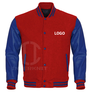 Custom Made Men's Hooded Varsity Baseball Jacket with Single Button Closure Dot <b>Pattern</b> Streetwear Style - Product Image 3