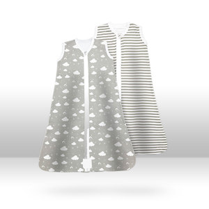Saco de dormir para bebé con estampado de diseños bonitos de alta calidad 100%, saco de dormir cómodo con patrón de nubes y rayas para recién nacidos ultrasuave - Product Image 2