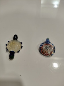 Pendentifs ronds en verre ethnique chrétien multicolores avec strass en cristal en forme de fleur - Product Image 2