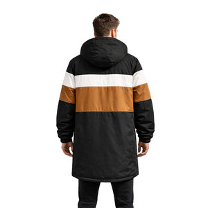 เสื้อโค้ทพาร์ก้าสำหรับว่ายน้ำแบบหนาพิเศษพร้อมฮู้ด ป้องกันลมและกันน้ำ ด้านนอกเป็นผ้ากันน้ำ ด้านในบุด้วยผ้าฟลีซนุ่ม สำหรับว่ายน้ำในสภาพอากาศหนาวเย็น - Product Image 5