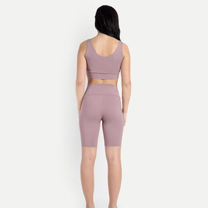 Diseña Tu Propio Logotipo, Conjunto de Yoga para Mujer, Nuevo Conjunto Corto de Spandex para Mujer, Ropa de Gimnasio al por Mayor, Conjuntos Cortos de Yoga para Mujer - Product Image 3