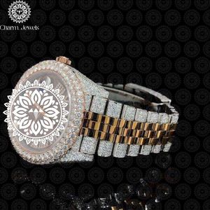 Luxury Women's Stainless Steel <b>Watch</b> 36mm Round Analog Quartz Blue Dial Diamond Bezel Luminous Fashion Design - Product Image 4