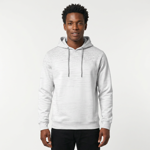 Sweat-shirt à capuche pour homme, coupe classique, couleur unie, tricot en coton, décontracté, pour l'automne - Product Image 3