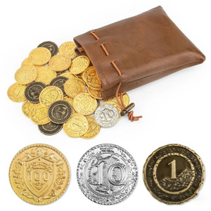 Vintage PU Leather Playing Card Case Portable Poker Card Storage Bag Multi-pocket Playing Card <b>Dice</b> Holder Pouch - Product Image 3