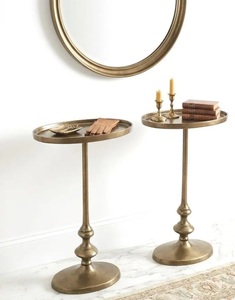 โต๊ะบาร์อะลูมิเนียมหล่อขึ้นรูปทรงหรูหรา ท็อปทรงวงรี ฐานตั้งทรงกลม แข็งแรงมั่นคง ดีไซน์วินเทจสุดประณีต - Product Image 2