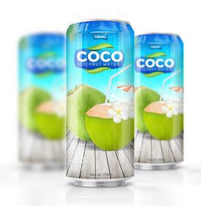 Agua de Coco con Sabor en Vietnam 100% Pura y Natural Sin Azúcar Añadido Buena Salud Hidratación Lata de Aluminio de 330 ml Marca Privada - Product Image 2