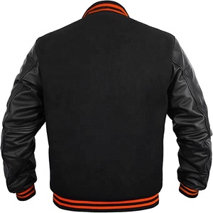Veste de sport pour homme 2024 avec logo personnalisé, style streetwear, col montant, 100% laine, imperméable et coupe-vent, avec broderie pour l'hiver - Product Image 2