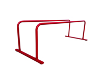 Barres parallèles de sécurité Little Gym Red 12 pouces, équipement d'entraînement de gymnastique, acier inoxydable, unisexe, pour la maison et l'école