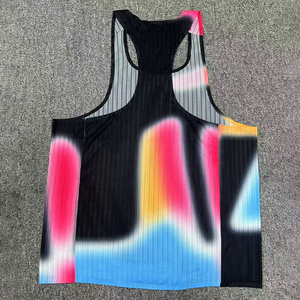 Men Breathable Lightweight <b>Running</b> <b>Singlet</b> Seamless Marathon Trail Fitness Tank Top - Product Image 2