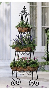 Wall Planters Round Metal Powder Coated Hanging <b>Bracket</b> <b>for</b> Garden Outdoor Use - Product Image 1