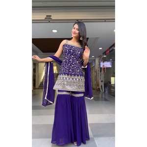 Ensemble de costume de fête pour femmes avec fil et séquence Ensemble élégant - Product Image 6