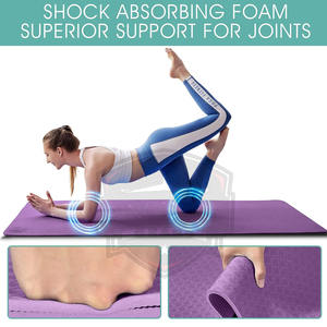 Tapete de Yoga Antideslizante de PVC de Alta Calidad y Durabilidad con Logotipo Personalizado para Ejercicios de Fitness y Entrenamiento - Product Image 2