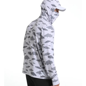 Hoodie de pêche personnalisable, manches longues sublimées, chemises à capuche de pêche UPF 50+, manches longues légères pour les pêcheurs - Product Image 3