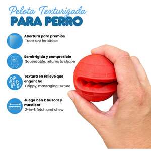 Giocattolo Interattivo in Gomma per Animali Domestici, Palla da 6 cm in Verde, Blu, Rosso e Arancione per Cani Pomerania e Gatti - Product Image 6