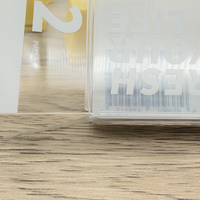Boîte d'emballage transparente en plastique à couvercle coulissant pour touches de clavier, étui de présentation anti-rayures, organisateur d'accessoires de bureau pour joueurs