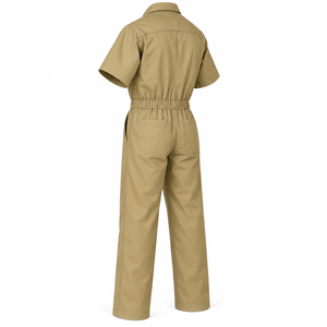 Custom Logo <b>Men</b> Safety Coverall Industrial Workwear Short Sleeve Boiler Suit <b>Overalls</b> Solid Color Custom Workwear Safety Suit - Product Image 6