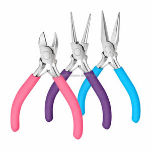 Kit de pinces à bijoux en acier inoxydable de haute qualité, outils multiples pour projets de bricolage faits à la main, prise en main confortable, longues sessions de création 1 - Product Image 1