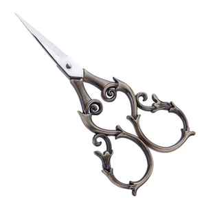 Ciseaux professionnels vintage en acier inoxydable à lame droite, légers, pour droitiers, à manche court, pour cheveux, avec couleur personnalisée - Product Image 3