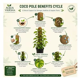 Poste de Coco Natural de 4 Pies (48 Pulgadas) para Plantas Trepadoras - Product Image 5