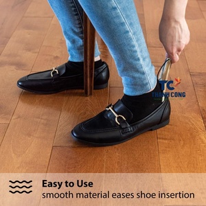 ฮอร์นรองเท้าเขาวัวธรรมชาติขายดีโดย footfitter: ทำด้วยมือที่มีพื้นผิวขัดเงาและห่วงหนังที่ทนทาน - Product Image 6