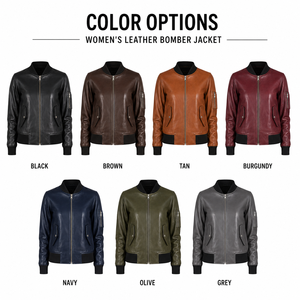 Blouson Bomber Unisexe en PU Style Moto avec Fermeture Éclair, Couleur Unie, Col Rabattu, Coupe Classique, Idéal pour l'Automne - Product Image 4