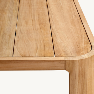 Mesa para usar en el comedor con un concepto de exterior, disfrutando de la brisa fresca, hecha de madera de teca. - Product Image 3