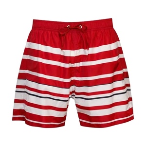 Men's Casual High Waist Polyester Knitted Swim <b>Shorts</b> Animal Floral Letter Printed Decorative Drawstring Mesh Logo Front 1 - Product Image 5