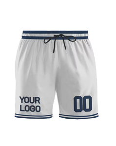 Men's Solid Lace Board Shorts Polyester/Cotton Digital Printed Quick Dry Elastic Waist Casual Swim Trunks Mid Rise Eco-Friendly - Product Image 3