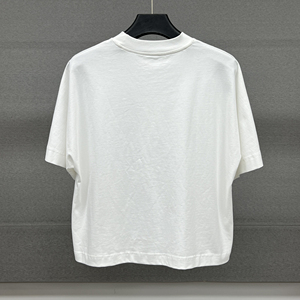 T-shirt blanc oversize tendance pour homme avec impression photo, style streetwear, col rond, manches courtes, en jersey de coton - Product Image 2