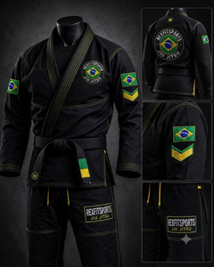 Uniforme Ligero de BJJ con Tejido de Perlas para Entrenamiento de MMA y Grappling, Uniforme de BJJ con Bordado Personalizado, Uniforme Premium de Jiu Jitsu Brasileño - Product Image 1