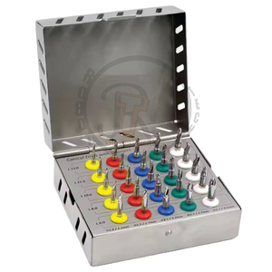Conical <b>Drills</b> Kit 25pcs Set Stoppers Dental Implant <b>Guided</b> Surgical <b>Drills</b> Manual German Grade Stainless Steel Precision - Product Image 1