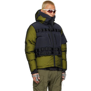 OEM <b>Men's</b> Tactical Techwear Hooded Puffer <b>Jacket</b> Water Resistant Winter Outdoor <b>Jacket</b> Custom Outdoor Techwear Insulated Puffer - Product Image 4