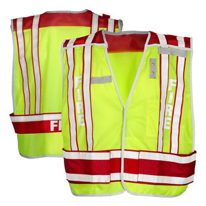 Vêtements de sécurité réfléchissants, vestes à fermeture éclair, vestes haute visibilité en polyester, vestes de sécurité multi-poches - Product Image 4