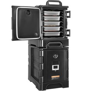 Contenitore Termico per Alimenti da 81 Qt, Confezione da 2, Scatola Termica per Catering, Vassoi di Servizio a Caricamento Frontale, Scaldavivande con Doppie Fibbie - Product Image 1