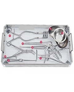 Kit Complet de 9 Instruments Chirurgicaux Orthopédiques Premium pour la Colonne Vertébrale : Laminectomie, Rongeur Kerrison, Curette Discale, Kit de Traumatologie Spineuse - Product Image 1