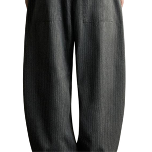 <b>Men's</b> Baggy Wide Leg Sweatpants Relaxed Fit <b>Elastic</b> <b>Waist</b> Casual <b>Trousers</b> with Pockets Custom OEM Loose Streetwear Pants - Product Image 4