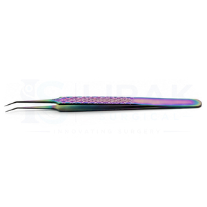 Pinces à épiler professionnelles en acier inoxydable arc-en-ciel pour extensions de cils |   Pinces à cils à pointe fine pour cils volumineux et classiques - Product Image 4