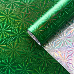 Wholesale Colorful Holographic Film Roll Rainbow Iridescent Reflective Decorative Sheet for Gift Wrap Craft Art Decoration - Product Image 1
