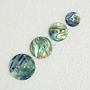 ชุดกระดุม4รูทำจากเปลือกหอยจริงสำหรับชุดสูทเบลเซอร์และเสื้อโค้ทแม่ของมุกสีขาวงาช้างตกแต่งเขาควายแท้ - Product Image 5