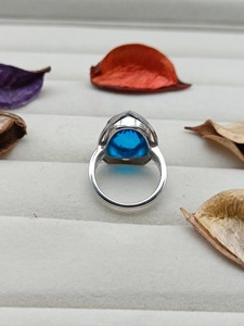 Paraiba <b>Rainbow</b> Quartz Ring Colorful Natural Gemstone Jewelry Elegant Artisan Statement Piece Unique Cocktail Ring for Women - Product Image 4