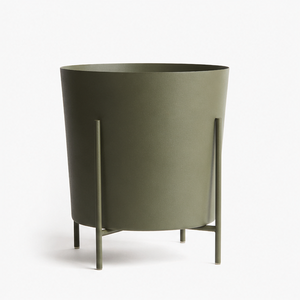 Venta al por Mayor de Fábrica: Maceta Metálica Verde con Soporte de Hierro, Decorativa y de Lujo para Interiores, para Hogar u Oficina - Product Image 1