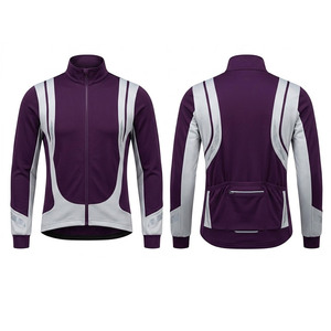 Chaqueta Deportiva de Ciclismo con Tela Ligera, Cierre Completo con Cremallera, Protección Contra el Viento, Secciones Transpirables y Detalles Reflectantes - Product Image 1