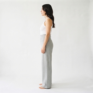 Pantalones de Maternidad de Cintura Alta, Cómodos, 100% Algodón, con Cordón Ajustable, para Invierno - Product Image 5