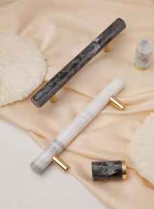 มือจับประตูตู้หินอ่อนขัดเงาสีเขียว2025มือจับลิ้นชักตู้ลิ้นชักเฟอร์นิเจอร์ - Product Image 6