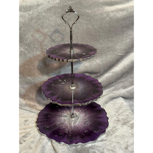 Soporte decorativo de resina para pasteles, elegante expositor de pasteles, suministro esencial para decoración de pasteles para fiestas de cumpleaños y bodas, de la India. - Product Image 6