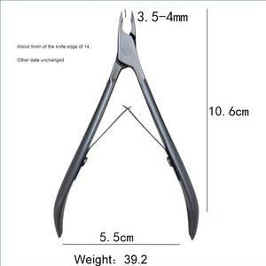 Professional Stainless Steel <b>Nail</b> Clippers Flat Straight Blade Sharp Tip For Finger Adult Use Simple Style <b>Nail</b> <b>Tool</b> - Product Image 6