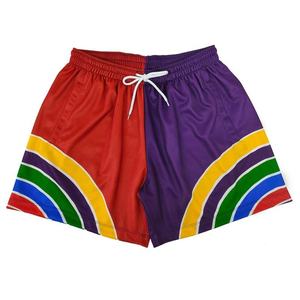 Pantalones Cortos Deportivos de Playa para Hombre, Verano, Casuales, Transpirables, de Spandex/Algodón, con Estampado de Palmeras, de Secado Rápido, para Correr, Gimnasio, Atletismo - Product Image 1