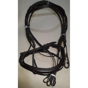 À VENDRE BRAIDED LEATHER HORSE BRIDLE ANGLAIS BRAIDED BRIDLE COULEUR NOIR EN DOLLAR 8 CARTE DE CRÉDIT TAILLE ACCEPTÉE PONY COB PLEIN - Product Image 3