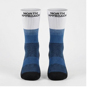 North Approach Crew <b>Socks</b> Blue <b>Breathable</b> Running <b>Socks</b> for Adults Spring Season - Product Image 1